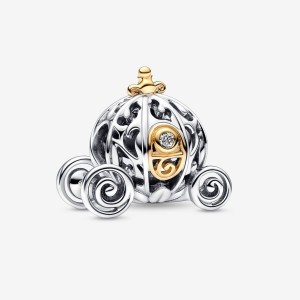 Pandora 100th Anniversary Cinderella's Enchanted Carriage Lab-grown Diamond Charm Colorate | 96IVFRNPC