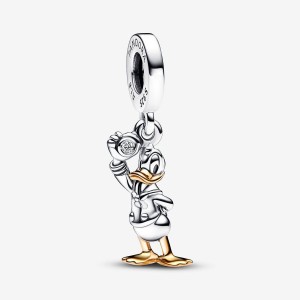 Pandora 100th Anniversary Donald Duck Lab-grown Diamond Dangle Charm Colorate | 96BUGMKCI