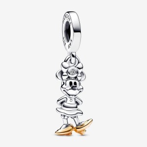 Pandora 100th Anniversary Minnie Mouse Lab-grown Diamond Dangle Charm Colorate | 60EYDXCZT