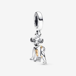 Pandora 100th Anniversary Simba Lab-grown Diamond Dangle Charm Colorate | 49OGCYWQN