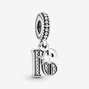 Pandora 16th Celebration Charm Argento | 18DOAHPTF