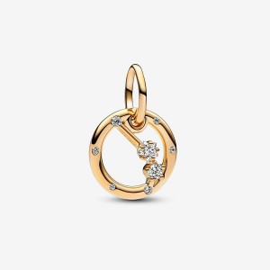 Pandora Aries Zodiac Dangle Charm Oro | 46EASRZCK