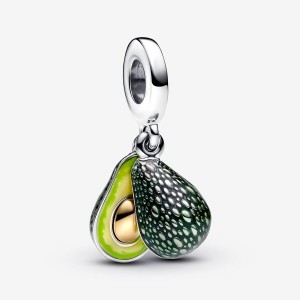 Pandora Avocado Double Dangle Charm Colorate | 35HWXJOKR