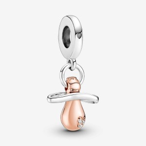 Pandora Baby Pacifier Dangle Charm Colorate | 72OKTIMFQ