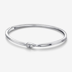 Pandora Bangle 0.15 carat tw Sterling Silver Argento | 80FXLDYBJ