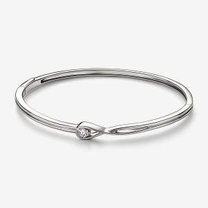 Pandora Bangle 0.25 carat tw 14k White Gold Bianche Oro | 79TRGLNWO