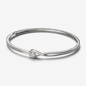 Pandora Bangle 0.50 carat tw 14k White Gold Bianche Oro | 38AYFHGCV