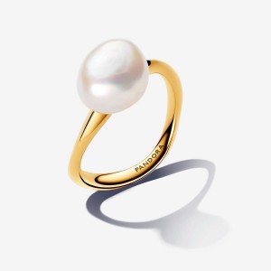 Pandora Baroque Treated Freshwater Cultured Pearl Ring Oro | 27OYLVXNC