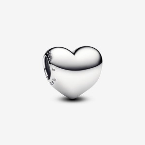 Pandora Be Love Engravable Heart Charm Argento | 90FUESKXC