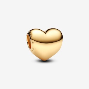 Pandora Be Love Engravable Heart Charm Oro | 42OZJDKVC