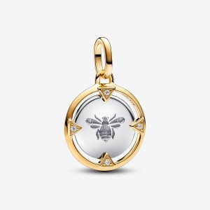 Pandora Bee Medallion Charm Colorate | 02NFYBRDK