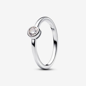 Pandora Bezel Ring 0.25 carat tw Sterling Silver Argento | 62SYIDWJE