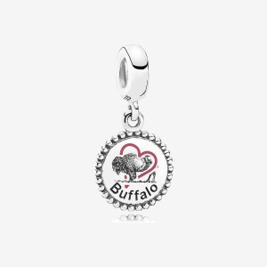 Pandora Buffalo NY Dangle Charm Argento | 68PUHJBKY