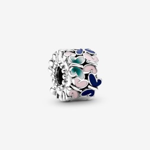 Pandora Butterflies Clip Charm Argento | 26NLXZCWG
