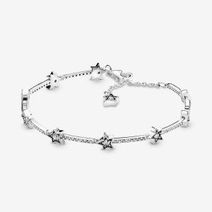 Pandora Celestial Stars Bracelet Argento | 71HYUELVZ