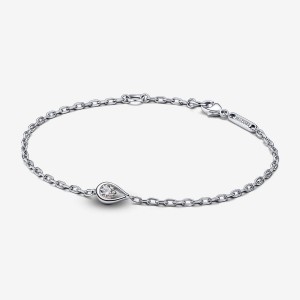 Pandora Chain Bracelet 0.15 carat tw Sterling Silver Argento | 48FGSLNDP
