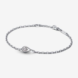 Pandora Chain Bracelet 0.25 carat tw Sterling Silver Argento | 29NUZAWFX
