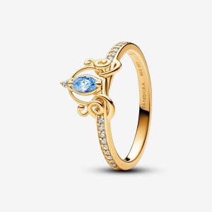 Pandora Cinderella's Carriage Ring Oro | 62GDEZLOX