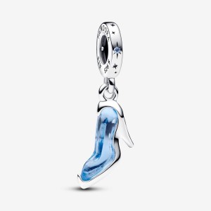 Pandora Cinderella's Glass Slipper Dangle Charm Argento | 83LDCGXHY