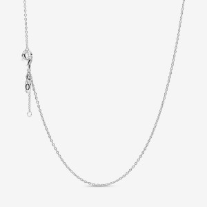Pandora Classic Cable Chain Necklace Argento | 70QZMDPCN