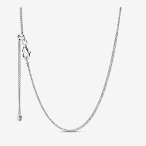 Pandora Curb Chain Necklace Argento | 95YPRCOZD