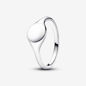 Pandora Engravable Signet Ring Argento | 63VPBMDTC