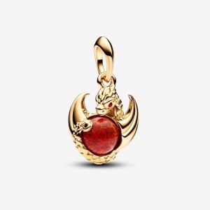 Pandora Game of Thrones Dragon Fire Dangle Charm Oro | 14JWOINDX