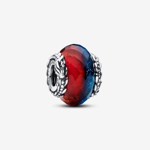 Pandora Game of Thrones Ice & Fire Dragons Dual Murano Glass Charm Argento | 18LQUFIND