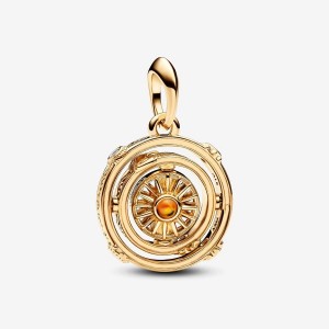 Pandora Game of Thrones Spinning Astrolabe Dangle Charm Oro | 37NYLPKHV