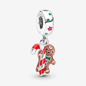 Pandora Gingerbread Man Dangle Charm Argento | 02VREJYAC