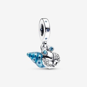Pandora Glow-in-the-dark Hermit Crab Dangle Charm Argento | 97PCREDQK