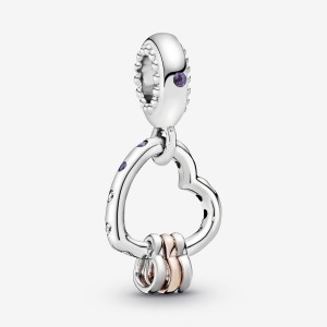 Pandora Heart Full of Hearts Dangle Charm Colorate | 38TKAFXSE