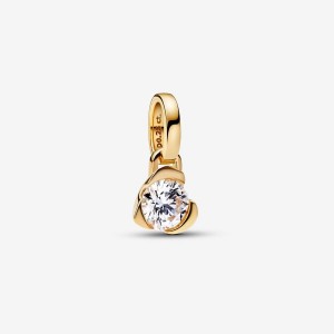 Pandora Heart Pendant 0.25 carat tw 14k Gold Oro | 97RVWNQZS