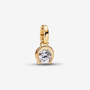 Pandora Horseshoe Pendant 0.25 carat tw 14k Gold Oro | 79QNCYPHR