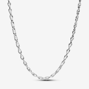 Pandora Infinity Chain Necklace Argento | 71YDMZLXQ