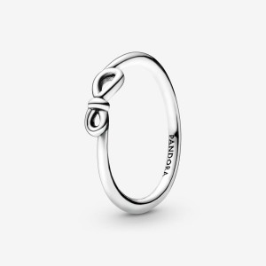 Pandora Infinity Knot Ring Argento | 45OMBXHEG