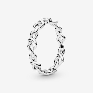 Pandora Knotted Hearts Ring Colorate | 40ALFJQSC