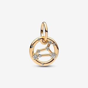 Pandora Leo Zodiac Dangle Charm Oro | 13UBTOFDY