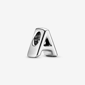 Pandora Letter A Alphabet Charm Argento | 25GAYPIJE