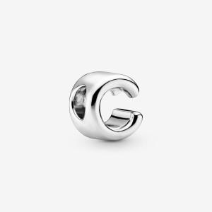 Pandora Letter C Alphabet Charm Argento | 05FHXNCJM