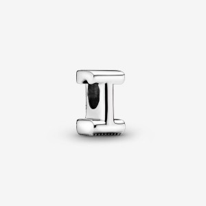 Pandora Letter I Alphabet Charm Argento | 08WCLJBMZ