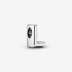Pandora Letter L Alphabet Charm Argento | 95GJHNXWS