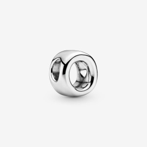 Pandora Letter O Alphabet Charm Argento | 37BHINECX