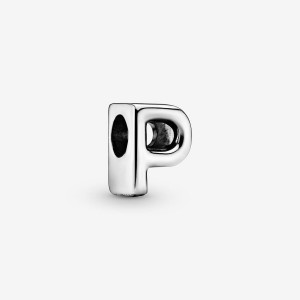 Pandora Letter P Alphabet Charm Argento | 09PCBTYOL
