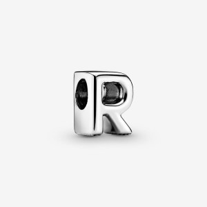 Pandora Letter R Alphabet Charm Argento | 45CMREYDP