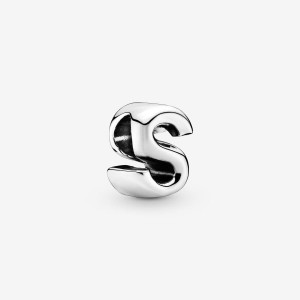 Pandora Letter S Alphabet Charm Argento | 53EXRSWNL