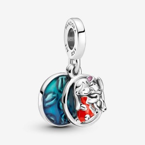 Pandora Lilo & Stitch Family Dangle Charm Argento | 63ACBGZVP