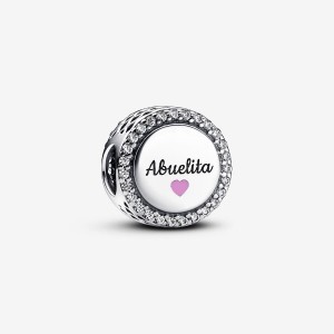 Pandora Love Abuelita Engravable Charm Argento | 36SRVGHNZ
