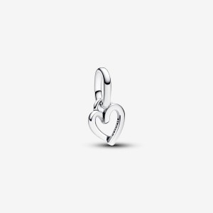 Pandora ME Freehand Heart Mini Dangle Charm Argento | 07PLCESJA
