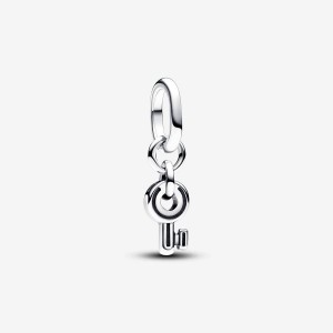 Pandora ME Key Mini Dangle Charm Argento | 43MFKOZHJ